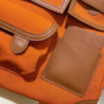 Hermes Birkin 35 Canvas & Swift Leather Cargo Orange